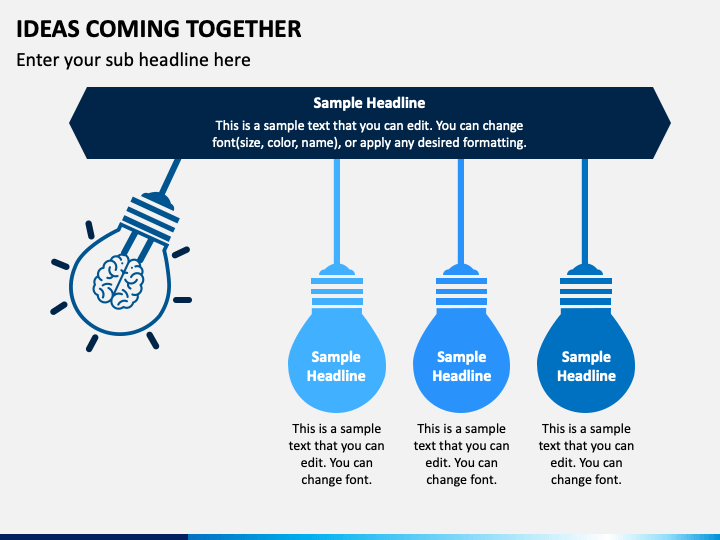 Ideas Coming Together PPT Slide 1