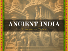 Ancient India Theme PPT Slide 1