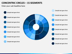 Concentric Circles – 15 Segments PPT Slide 1