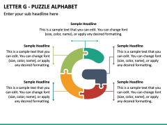 Letter G - Puzzle Alphabet PPT Slide 2