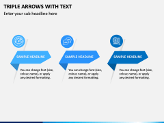 Triple Arrows With Text PPT Slide 1