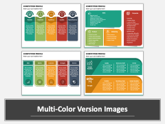 Competitor Profile PPT Multicolor Combined