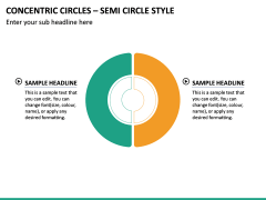 Concentric Circles – Semi Circle Style PPT Slide 2