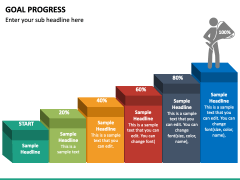 Goal Progress PowerPoint and Google Slides Template - PPT Slides