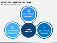 Circle with 3 Circular Options PPT Slide 2