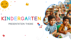 Kindergarten Presentation Theme PPT Slide 1