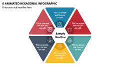 6 Animated Hexagonal Infographic PPT Slide 1