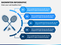Badminton Infographic PowerPoint and Google Slides Template - PPT Slides