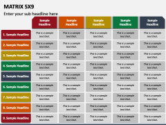 Matrix 5x9 for PowerPoint and Google Slides - PPT Slides