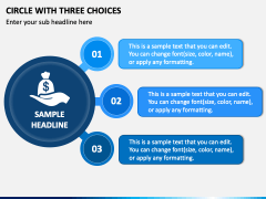 Circle with Three Choices PPT Slide 2