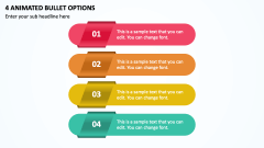 4 Animated Bullet Options PPT Slide 1
