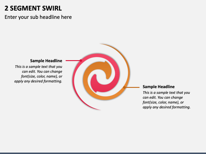2 Segment Swirl PPT Slide 1