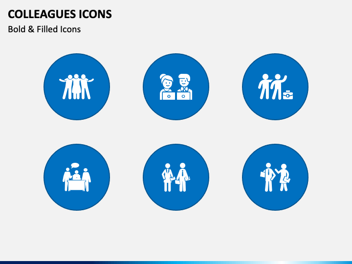 Colleagues Icons for PowerPoint and Google Slides - PPT Slides