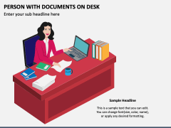 Person With Documents on Desk PPT Slide 3