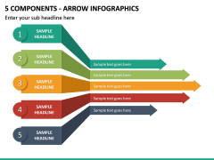 5 Components - Arrow Infographics PPT Slide 2