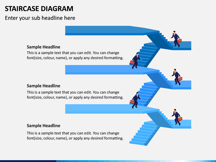 Staircase Diagram Powerpoint Template Sketchbubble