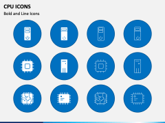 Cpu Icons PPT Slide 1
