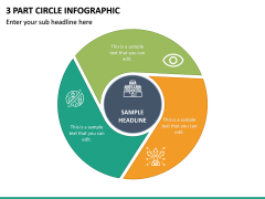 3 Part Circle Infographic PPT Slide 2