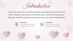 Beautiful Hearts Theme PPT Slide 3