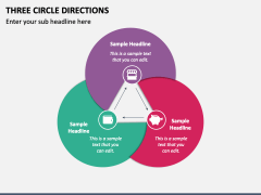 Three Circle Directions PPT Slide 2