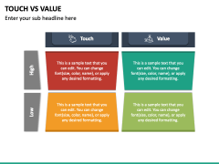 Touch Vs Value PowerPoint and Google Slides Template - PPT Slides