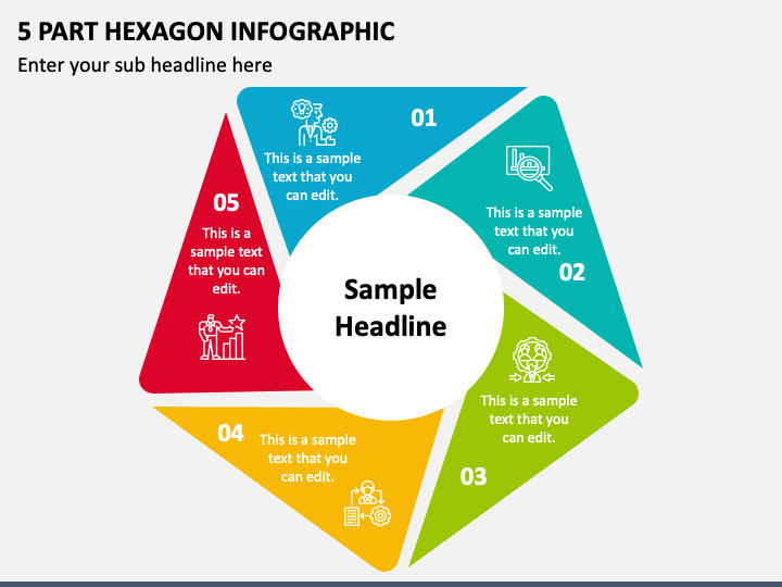 5 Part Hexagon Infographic Powerpoint Presentation Slides Ppt Template 1032