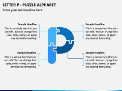 Letter P - Puzzle Alphabet PPT Slide 1