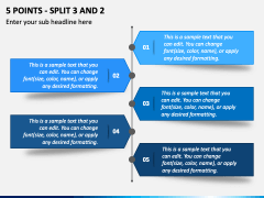 5 Points - Split 3 and 2 PPT Slide 1