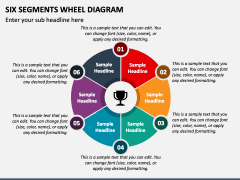Six Segments Wheel Diagram PPT Slide 2