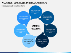 7 Connected Circles In Circular Shape PPT Slide 1