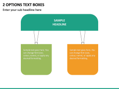 2 Options Text Boxes PPT Slide 2