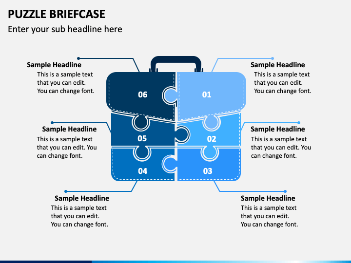 Puzzle Briefcase PPT Slide 1