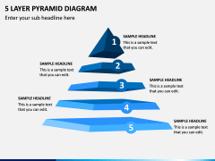 5 Layer Pyramid Diagram PPT Slide 1