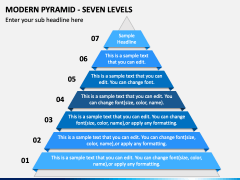 Modern Pyramid - Seven Levels PPT Slide 2