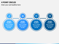4 Point Cricles PPT Slide 1