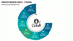 Creative Broken Circle - 7 Phases PPT Slide 1