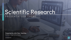 Scientific Research Theme PPT Slide 1