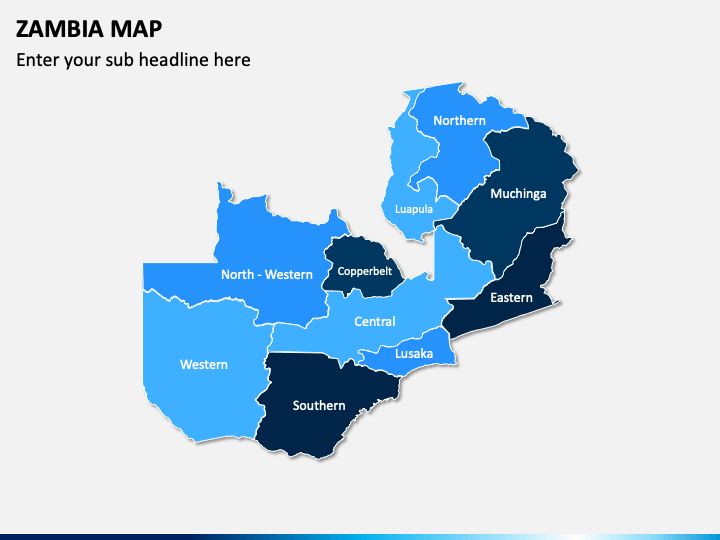 Zambia Map PPT Slide 1