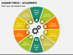 Elegant Circle - 10 Elements PPT Slide 1