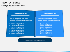 Two Text Boxes Slide 1