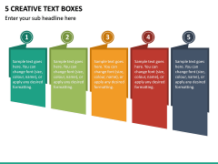 5 Creative Text Boxes PPT Slide 2
