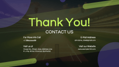 Cricket Stadium Background Theme PPT Slide 11