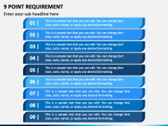 9 Point Requirement PPT Slide 1