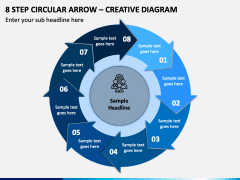 8 Step Circular Arrow - Creative Diagram PowerPoint Presentation Slides ...