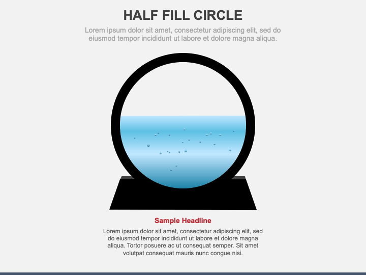 Half Fill Circle PPT Slide 1