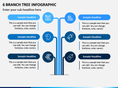 6 Branch Tree Infographic PPT Slide 1