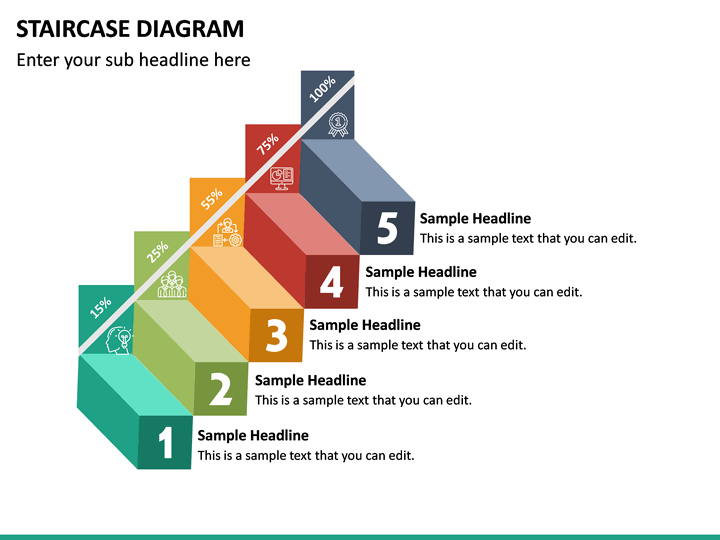 Informasi Tentang Staircase Diagram Powerpoint Template Sketchbubble Layarkaca