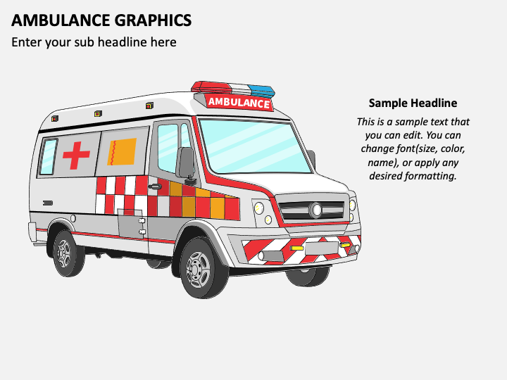 Ambulance Graphics PPT Slide 1