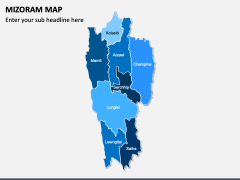 Mizoram Map PPT Slide 3