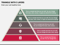 Triangle with 5 Layers PPT Slide 1
